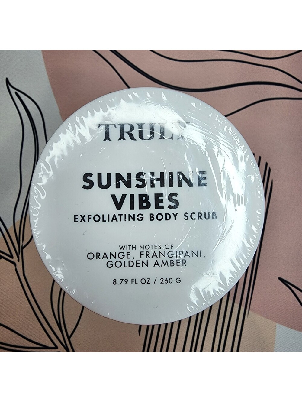 Truly Sunshine Vibes Exfoliating Body Scrub Orange Amber Sealed 8.79 Oz